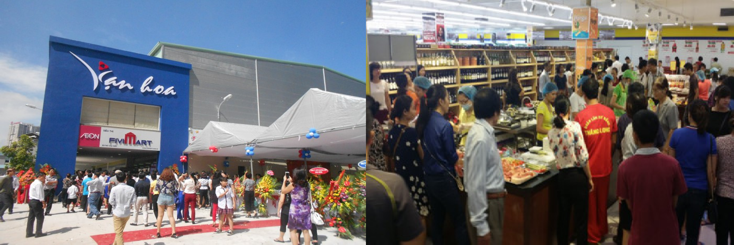 KHAI TRƯƠNG SIÊU THỊ FIVIMART VÀ TRUNG TÂM TIỆC CƯỚI VẠN HOA CẦU GIẤY
